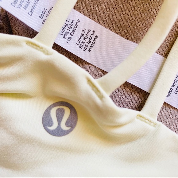 Free to be Bra Wild zest light yellow lululemon - Picture 3 of 5